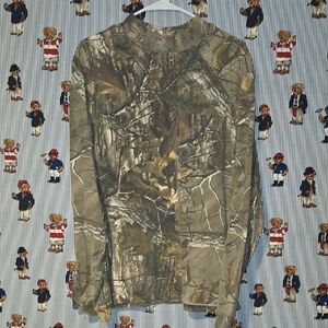 Real Tree Camo Long Sleeve Shirt Mens Large Outdoor